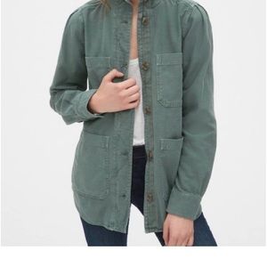 Gap army green utility jacket